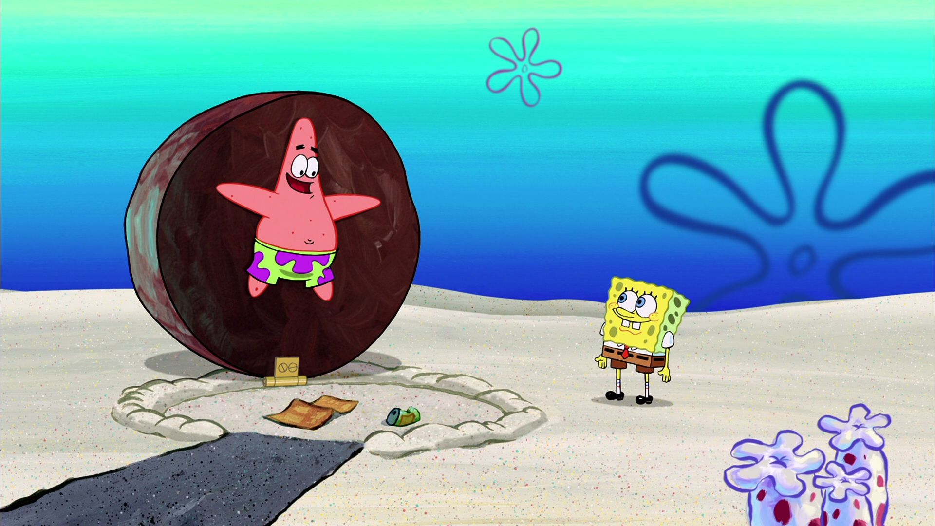 High Quality patrick under rock Blank Meme Template