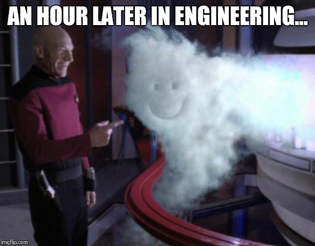AN HOUR LATER IN ENGINEERING... | made w/ Imgflip meme maker
