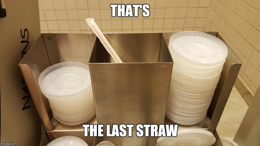 Ok, that's it... | THAT'S THE LAST STRAW | image tagged in puns | made w/ Imgflip meme maker
