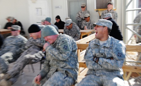 Laughing Soldiers Blank Meme Template