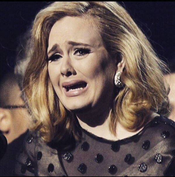 Adele Cry Blank Meme Template