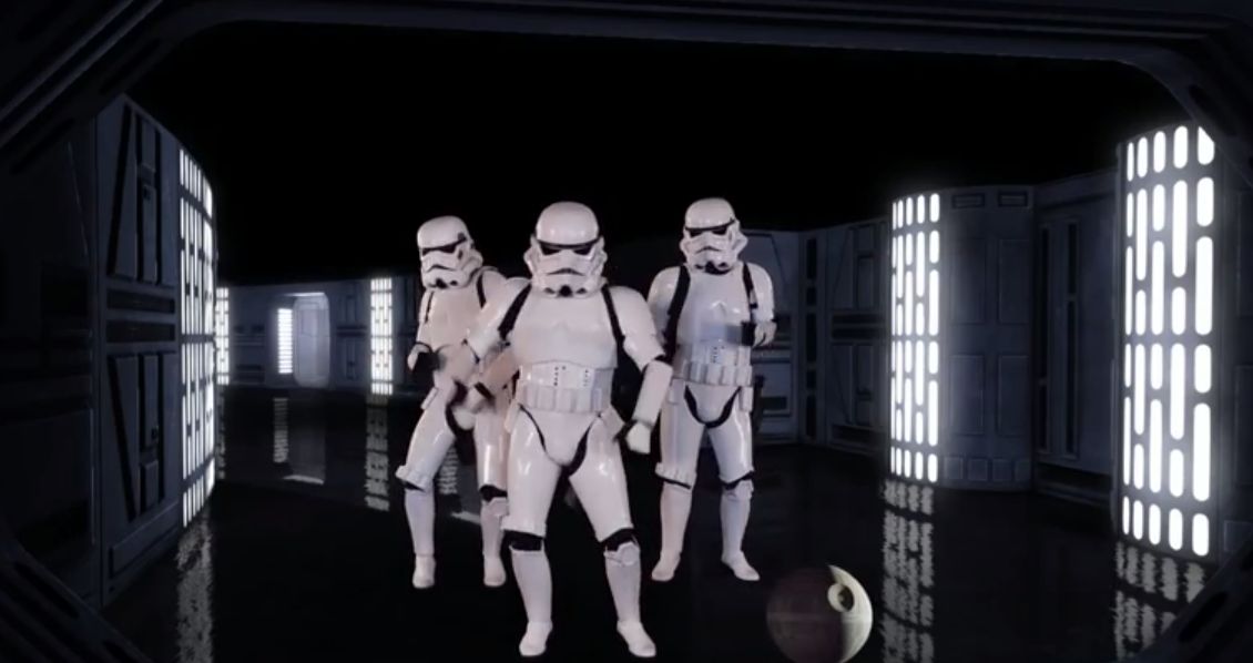 High Quality Dancing Stormtroopers Blank Meme Template