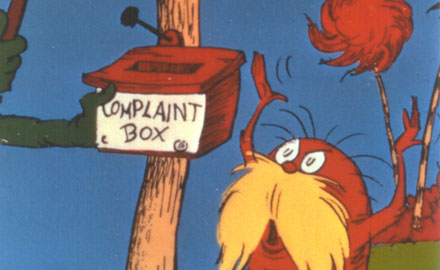 High Quality lorax complaint box Blank Meme Template