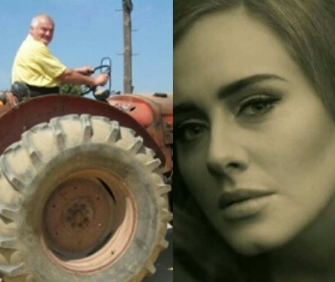 High Quality Farmer and Adele Blank Meme Template