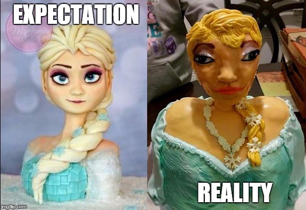 Cakes: Expectation VS Reality | EXPECTATION REALITY | image tagged in cakes expectation vs reality | made w/ Imgflip meme maker