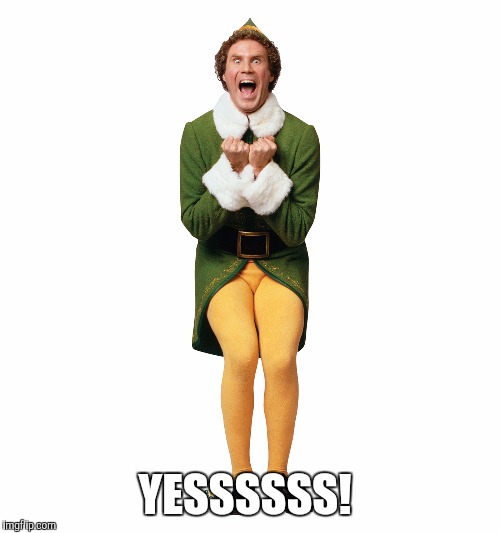 Christmas Elf | YESSSSSS! | image tagged in christmas elf | made w/ Imgflip meme maker