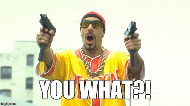 Ali G You what | YOU WHAT?! | image tagged in ali g guns surprised thug,ali g,you what,memes,meme | made w/ Imgflip meme maker