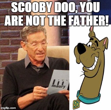 Maury Lie Detector | SCOOBY DOO, YOU ARE NOT THE FATHER! | image tagged in memes,maury lie detector | made w/ Imgflip meme maker