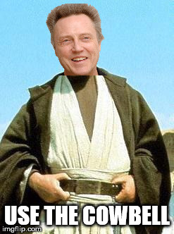 Obi Walken | USE THE COWBELL | image tagged in obi wan | made w/ Imgflip meme maker