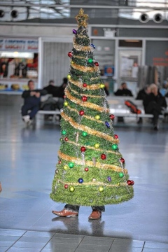 Human Christmas Tree Blank Meme Template