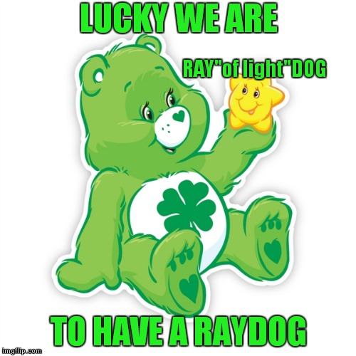 LUCKY WE ARE TO HAVE A RAYDOG RAY"of light"DOG | made w/ Imgflip meme maker