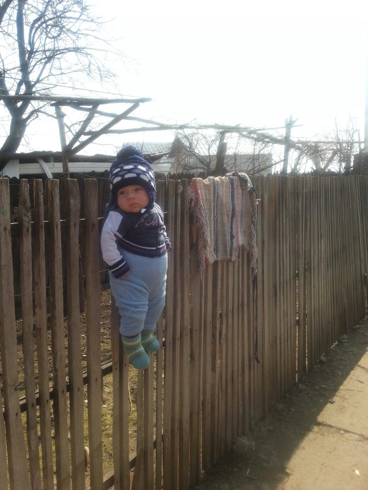 baby on wall Blank Meme Template