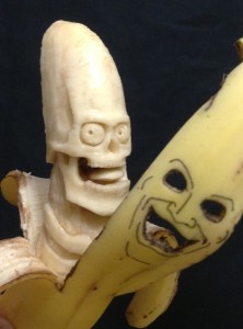 Scary banana Blank Meme Template