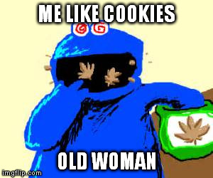 ME LIKE COOKIES OLD WOMAN | made w/ Imgflip meme maker