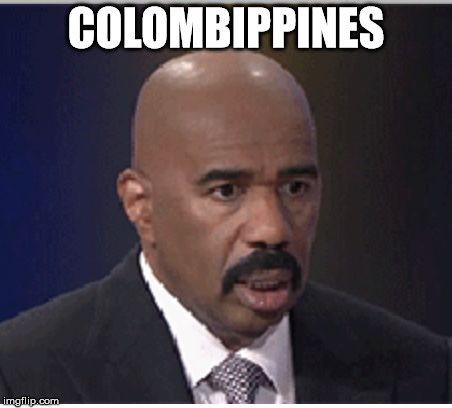 and the winner is.. | COLOMBIPPINES | image tagged in steve harvey,miss universe | made w/ Imgflip meme maker