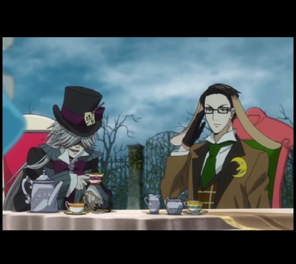 High Quality Mad Hatter's Tea Party, Will and Undertaker, Kuroshitsuji (Black Blank Meme Template