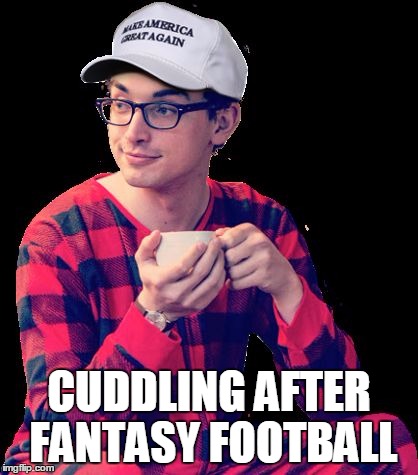 ATTN: COURT APPOINTED ATTORNEY / PUBLIC DEFENDER | CUDDLING AFTER FANTASY FOOTBALL | image tagged in attn court appointed attorney / public defender | made w/ Imgflip meme maker