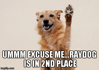 UMMM EXCUSE ME...RAYDOG IS IN 2ND PLACE | made w/ Imgflip meme maker