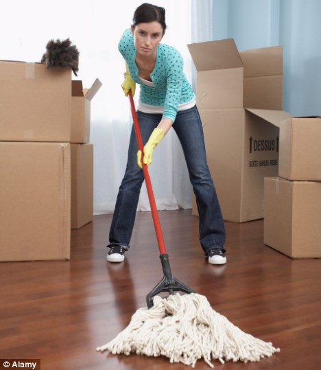 High Quality mopping woman Blank Meme Template