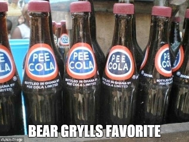 From the Grossery Store | BEAR GRYLLS FAVORITE | image tagged in memes,meme,soda | made w/ Imgflip meme maker