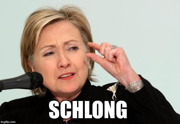 When Donald Said It I Thought Of Bill | SCHLONG | image tagged in hillary clinton fingers,donald trump,hillary clinton,presidential race,memes | made w/ Imgflip meme maker
