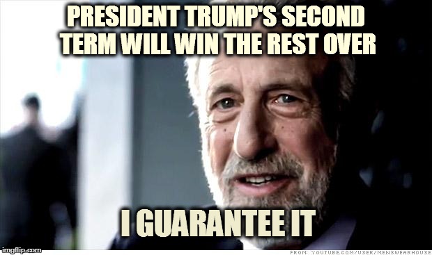 I Guarantee It | PRESIDENT TRUMP'S SECOND TERM WILL WIN THE REST OVER I GUARANTEE IT | image tagged in memes,i guarantee it | made w/ Imgflip meme maker