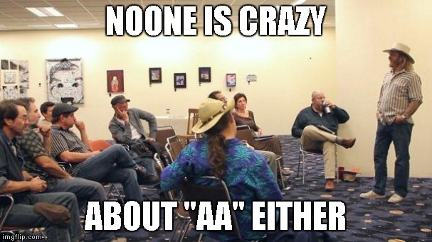 NOONE IS CRAZY ABOUT "AA" EITHER | made w/ Imgflip meme maker