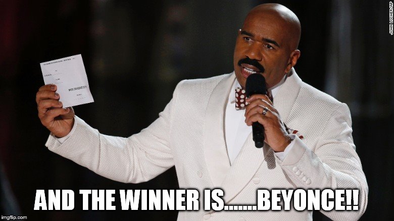 AND THE WINNER IS.......BEYONCE!! | made w/ Imgflip meme maker
