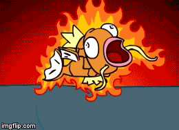 Magikarp is on FIYAA!!!!! - Imgflip