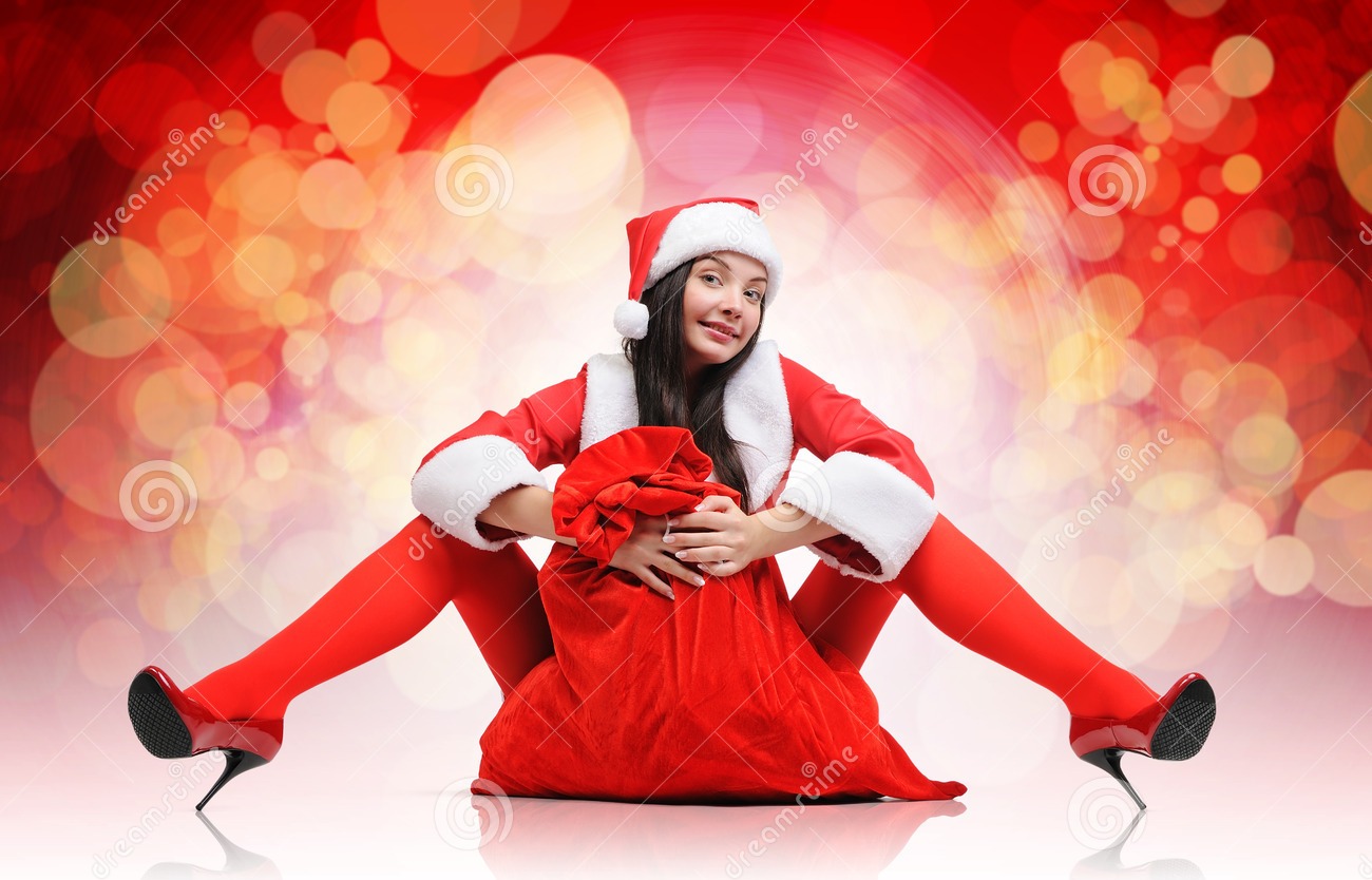 sexy elf Santa Blank Meme Template