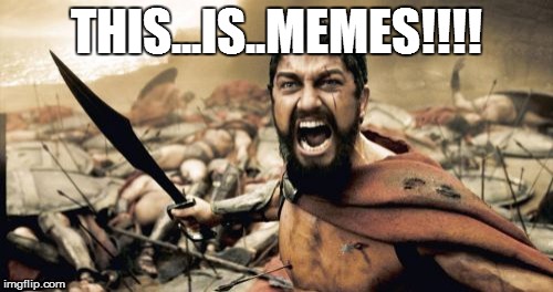 Sparta Leonidas Meme | THIS...IS..MEMES!!!! | image tagged in memes,sparta leonidas | made w/ Imgflip meme maker