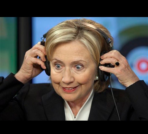 High Quality Hillary Clinton Crazy Eyes Blank Meme Template
