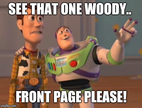 X, X Everywhere Meme | SEE THAT ONE WOODY.. FRONT PAGE PLEASE! | image tagged in memes,x x everywhere | made w/ Imgflip meme maker