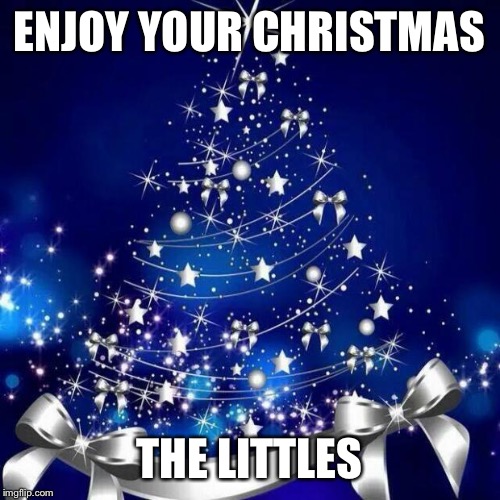 Merry Christmas  | ENJOY YOUR CHRISTMAS THE LITTLES | image tagged in merry christmas  | made w/ Imgflip meme maker