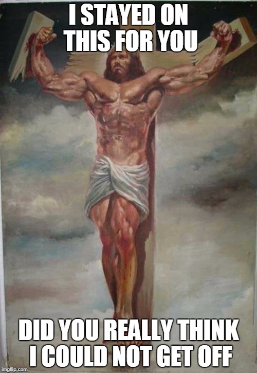 jesus on the cross memes