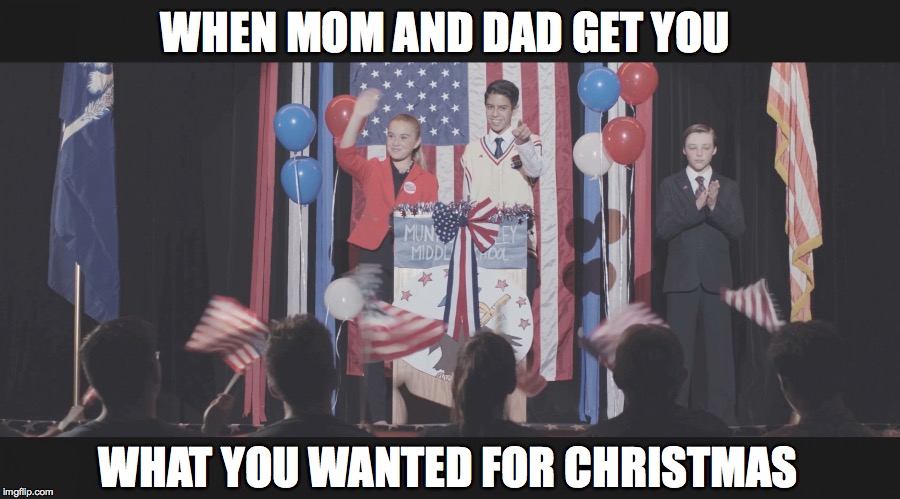 WHEN MOM AND DAD GET YOU WHAT YOU WANTED FOR CHRISTMAS | image tagged in christmas | made w/ Imgflip meme maker