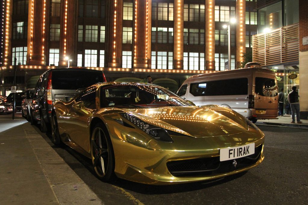 High Quality Gold Plated Ferrari  Blank Meme Template