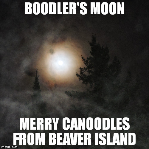 Boodler's Moon | BOODLER'S MOON MERRY CANOODLES FROM BEAVER ISLAND | image tagged in beaver island,boodle | made w/ Imgflip meme maker