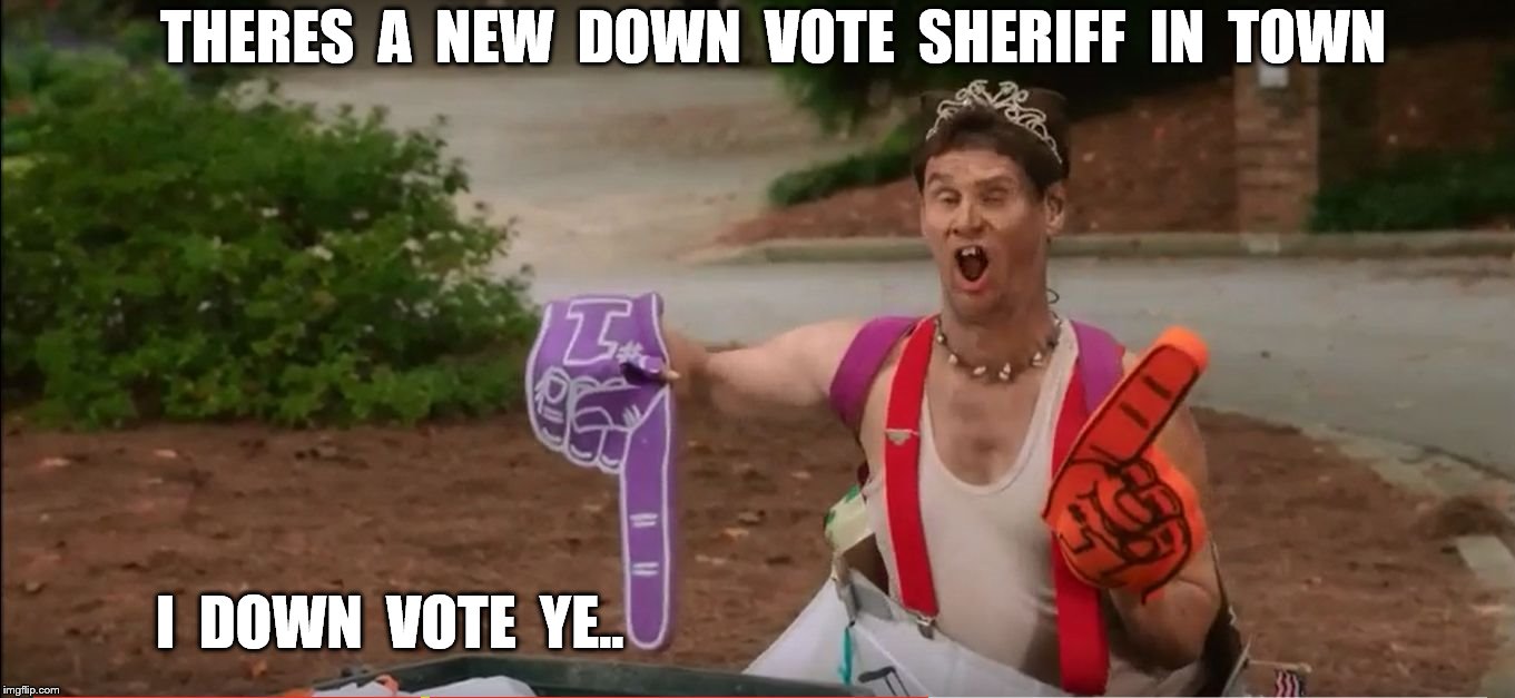 Do You Mind | THERES  A  NEW  DOWN  VOTE  SHERIFF  IN  TOWN I  DOWN  VOTE  YE.. | image tagged in do you mind | made w/ Imgflip meme maker