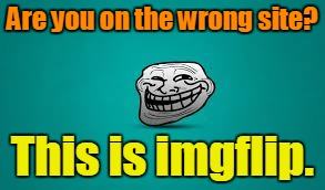 Are you on the wrong site? This is imgflip. | made w/ Imgflip meme maker