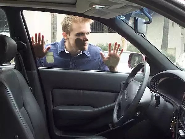 Locked car Blank Meme Template