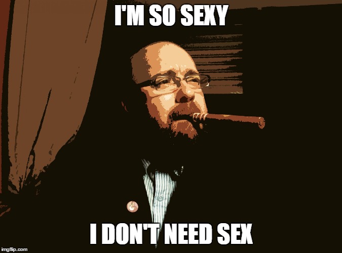 Too sexy for sex | I'M SO SEXY I DON'T NEED SEX | image tagged in sex machine,sex,cool,motivation,pose,cigar | made w/ Imgflip meme maker