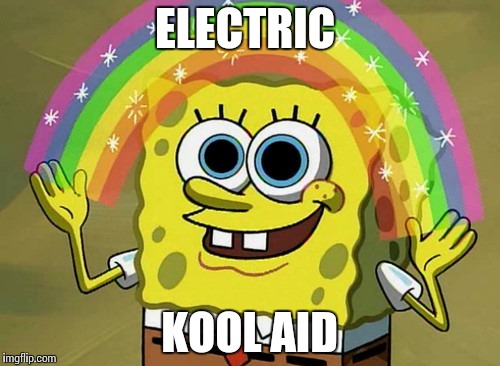 Imagination SPUNgebob  | ELECTRIC KOOL AID | image tagged in memes,imagination spongebob | made w/ Imgflip meme maker