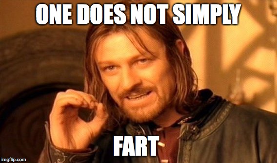 One Does Not Simply | ONE DOES NOT SIMPLY FART | image tagged in memes,one does not simply | made w/ Imgflip meme maker