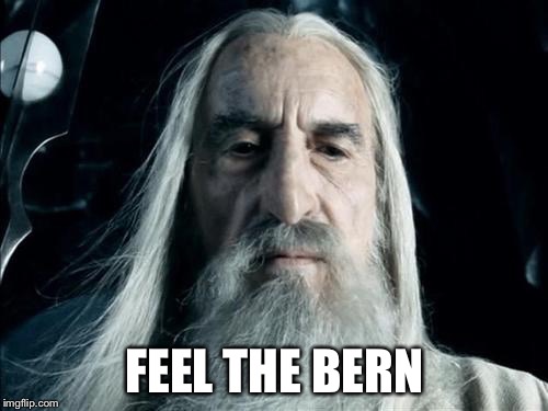 Sauron | FEEL THE BERN | image tagged in sauron | made w/ Imgflip meme maker