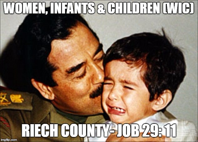 WOMEN, INFANTS & CHILDREN (WIC) RIECH COUNTY- JOB 29: 11 | image tagged in attn court appointed attorney / public defender | made w/ Imgflip meme maker