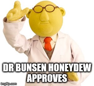 DR BUNSEN HONEYDEW APPROVES | made w/ Imgflip meme maker