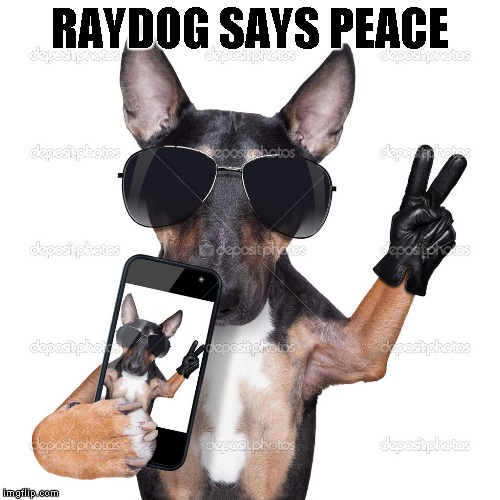 RAYDOG SAYS PEACE | made w/ Imgflip meme maker