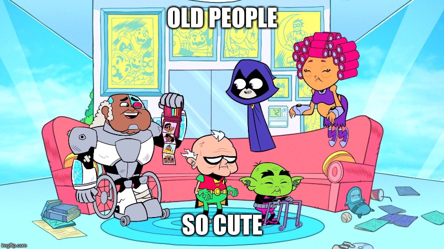 OLD PEOPLE SO CUTE | made w/ Imgflip meme maker