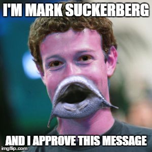 I'M MARK SUCKERBERG AND I APPROVE THIS MESSAGE | made w/ Imgflip meme maker